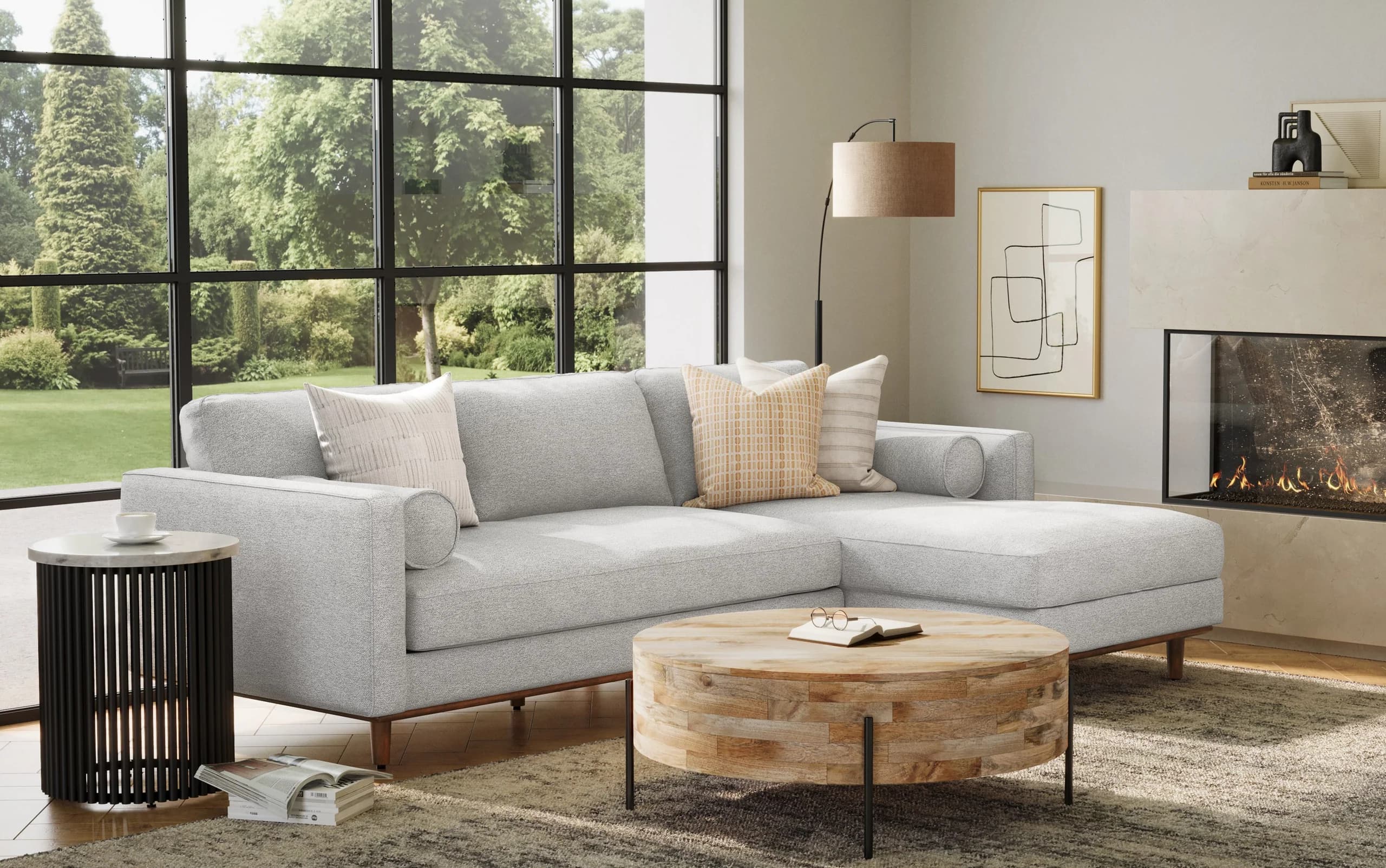 L-Shaped Sectional Sofa